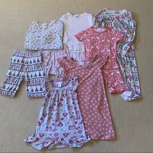 Bundle of Girls Pajamas - 4 years to 8 years